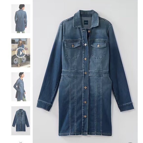 Denim Duster Jacket Small